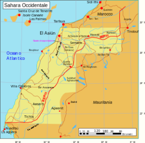 Il Sahara occidentale. Foto da Wikipedia